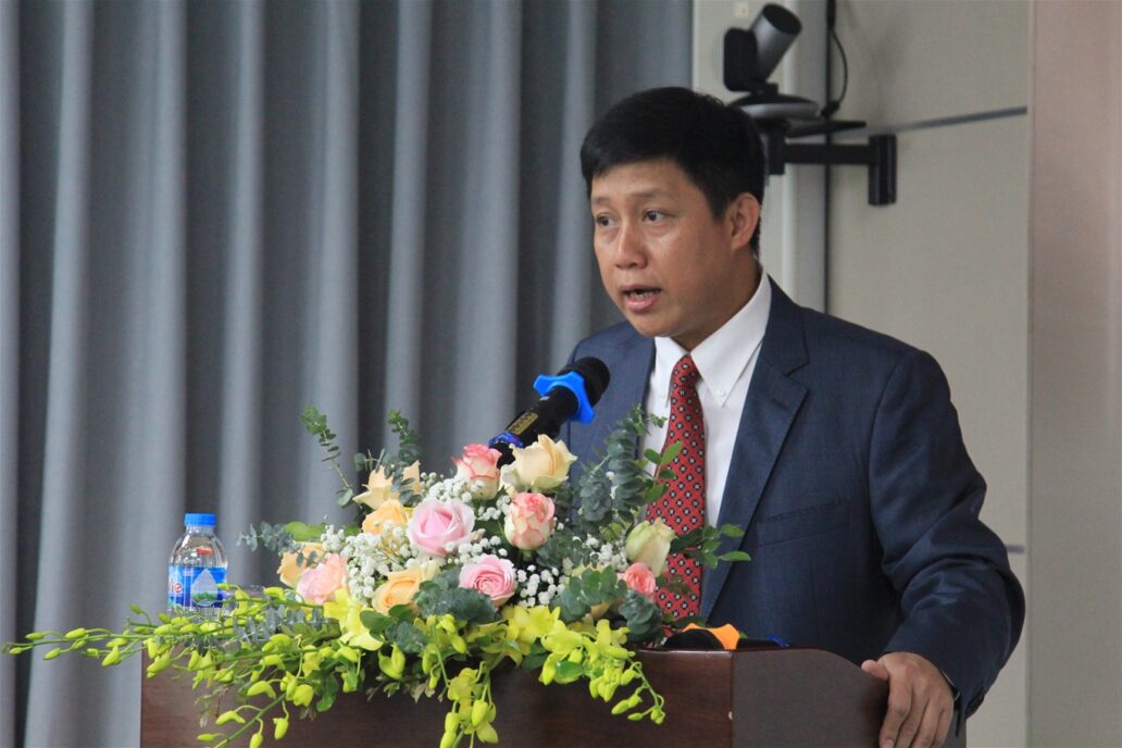 Dong chi Le Hoai Nam – Bi thu Dang uy BSH bay to mong muon cac dong chi Dang vien moi se tiep tuc giu gin pham chat dao duc nhiet tinh trong cong tac phat huy nang luc hon nua trong thoi gian toi
