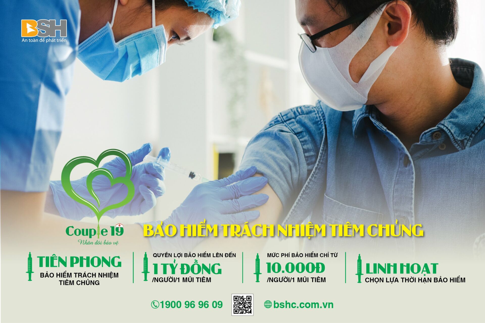 Bảo hiểm trách nhiệm tiêm chủng “Couple 19” của BSH và vắc xin là cặp đôi song hành trong mọi chiến dịch tiêm chủng