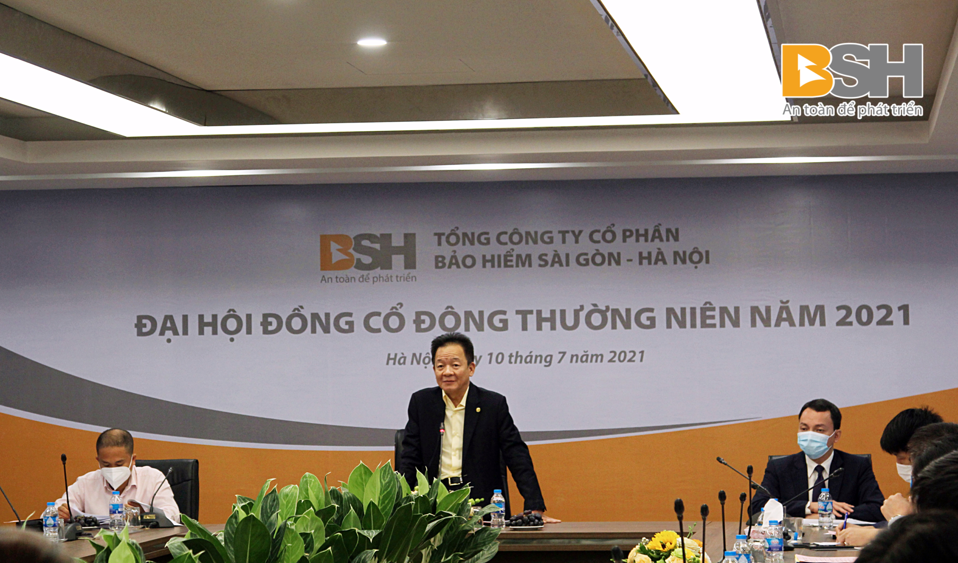 Ông Đỗ Quang Hiển - Chủ tịch HĐQT BSH phát biểu tại Đại hội cổ đông thường niên 2021