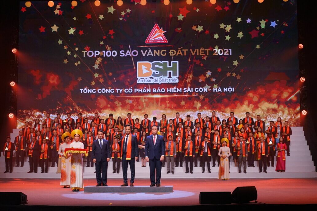 Bảo hiểm BSH đạt Top 100 Giải thưởng Sao Vàng đất Việt năm 2021