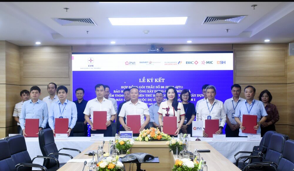 BAO HIEM BSH VINH DU DUOC TAP DOAN DIEN LUC VIET NAM EVN LUA CHON LA NHA BAO HIEM CHO DU AN NHA MAY NHIET DIEN QUANG TRACH I